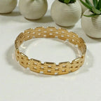 Chain-Link Bangle Bracelet - Anti-Tarnish