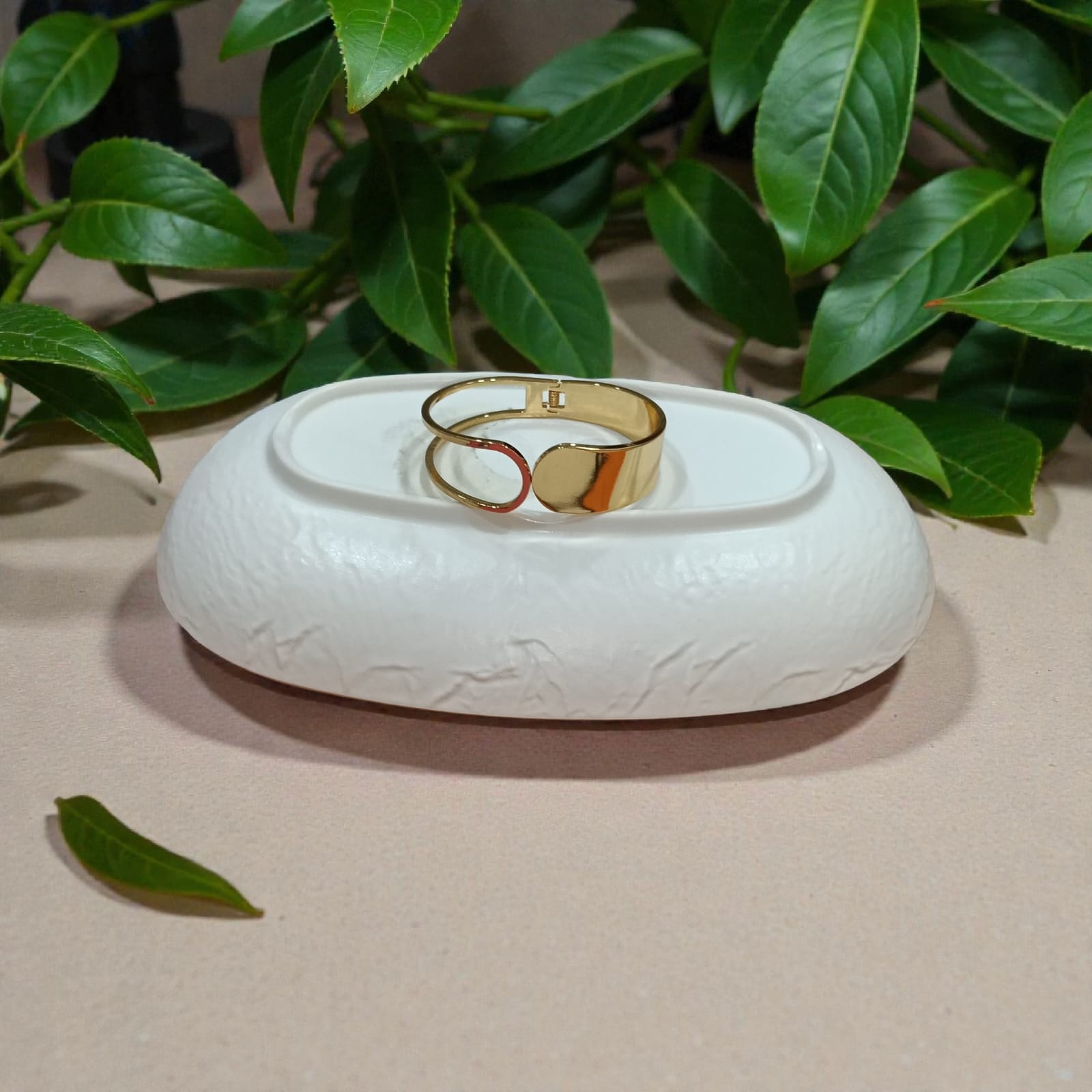Designed with a sleek open front Bracelet - Anti-Tarnish