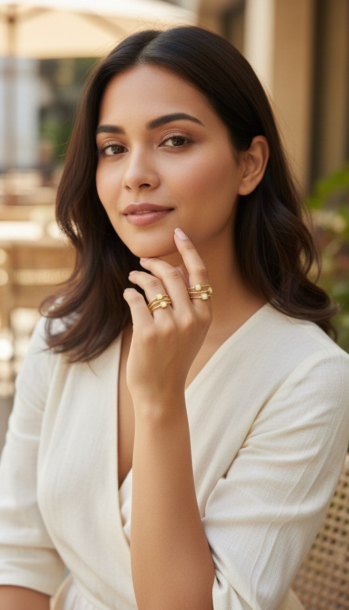Aurora Triple Band Anti-Tarnish Ring