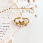 Butterfly Charm Anti-Tarnish Ring