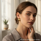 Straight Line Hoop Earrings - 18K Gold Plated