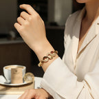 Infinity Design Bangle Bracelet - Anti-Tarnish