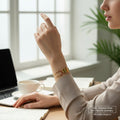 Designed with a sleek open front Bracelet - Anti-Tarnish