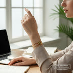 Designed with a sleek open front Bracelet - Anti-Tarnish